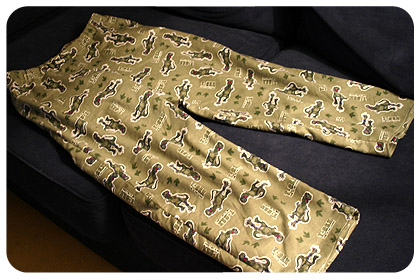 comfy comfy t-rex pants
