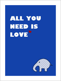 all you need is love poster
