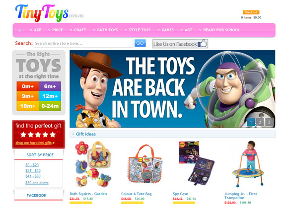 online toy store