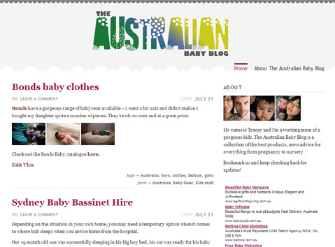 australian baby blog
